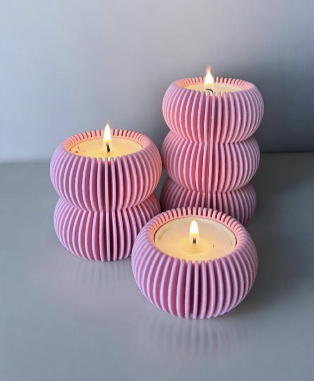 Tea Light Holder Set 'Bubble'