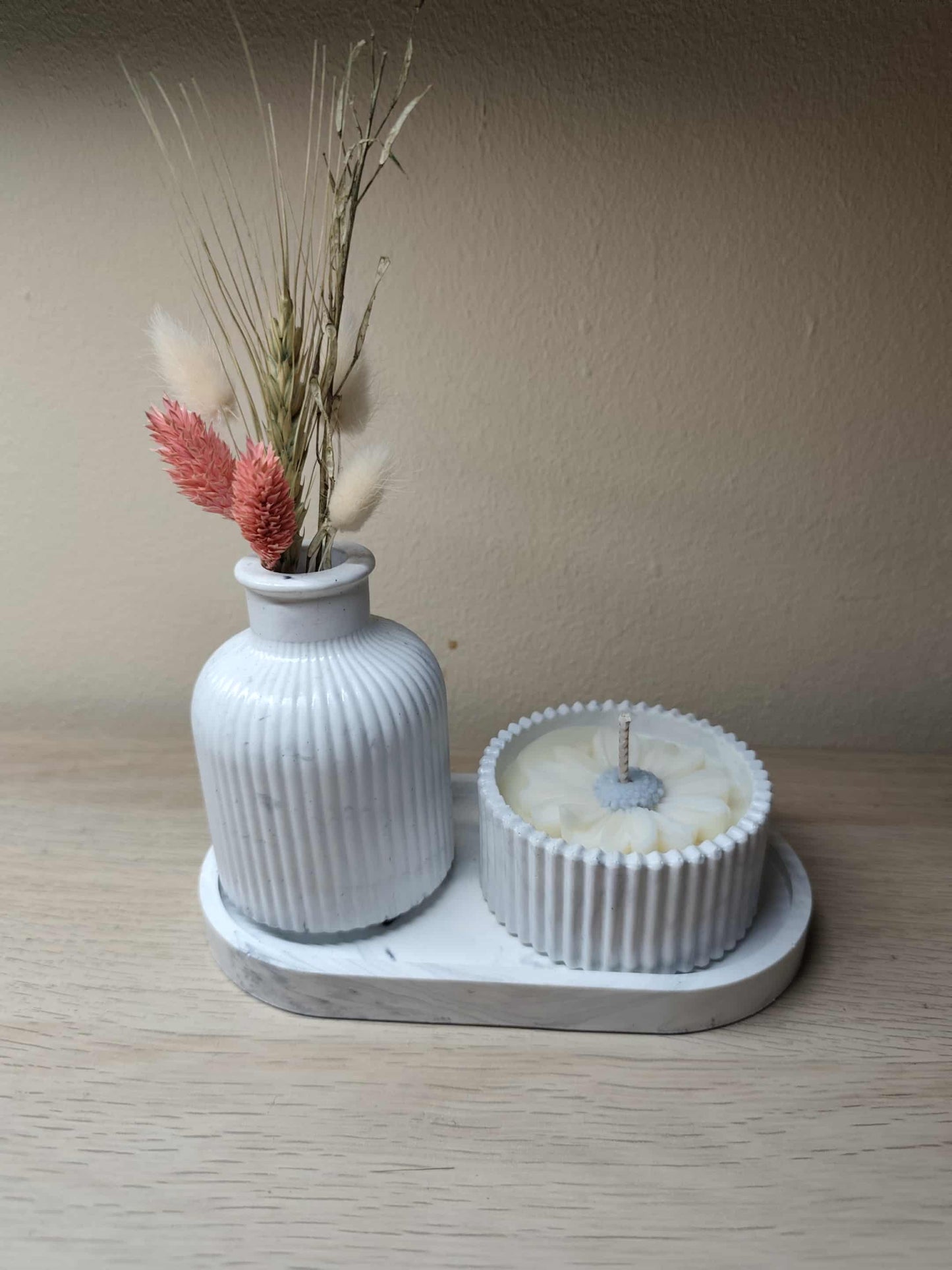 Gift Set Droogbloemen + Kaars