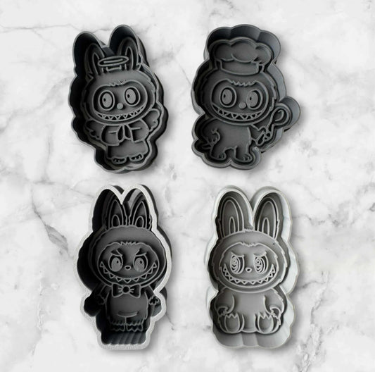 Cookie Cutters Labubu - Lafufu ' set van 4'