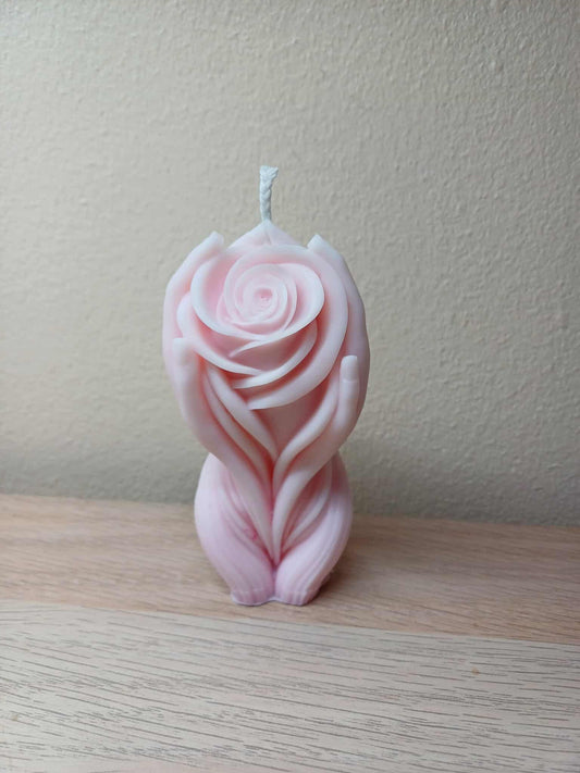 3D Flower Hands Candle